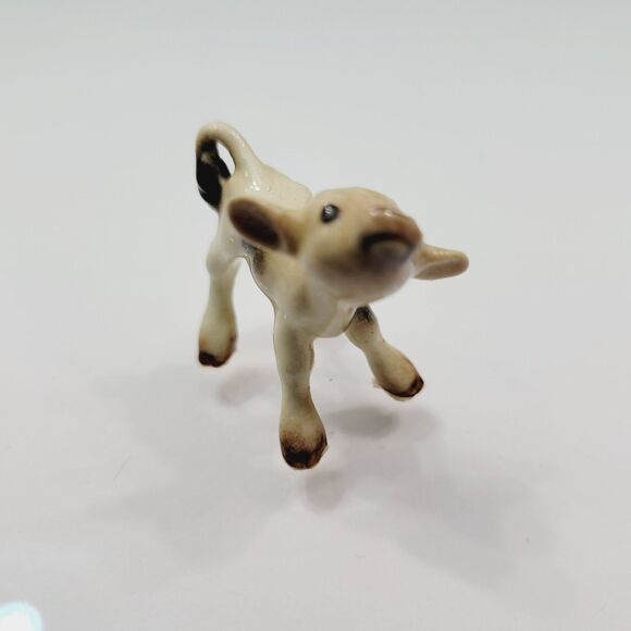 Hagen-Renaker Miniature Ceramic Animal Figure Spotted Calf - Picture 4 of 7